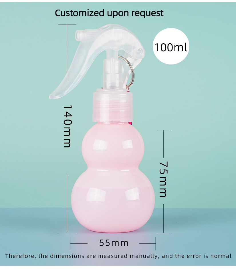 Le plus nouveau déclencheur en plastique portatif de ménage 60ml bouteilles de jet d'animal familier pour la bouteille de jet d'alcool de désinfectant