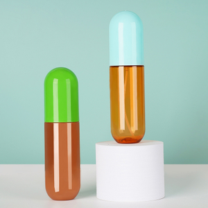 Bouteille de lotion en forme de capsule, bouteille de nouveau design