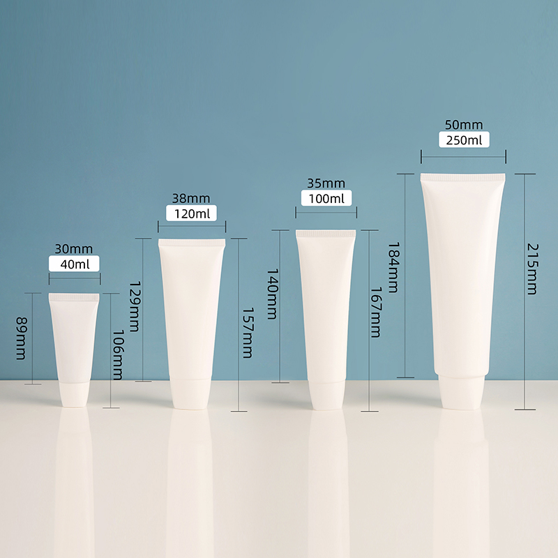 Impression personnalisée Emballage PE vide PE Cosmetic tube Nettoyer pour le visage Crème crème solaire crème solaire avec bouchon à vis