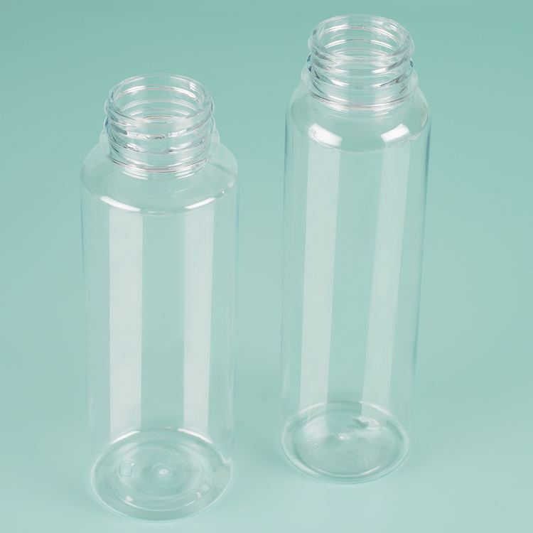 Bouteilles en plastique transparent PET avec bouchon résistant aux enfants