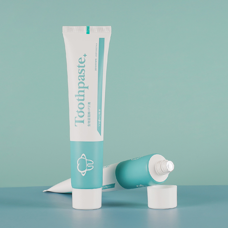 Emballage cosmétique en plastique écologique de tube de dentifrice